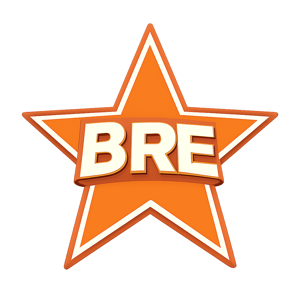 Orange Star with BRE Letters