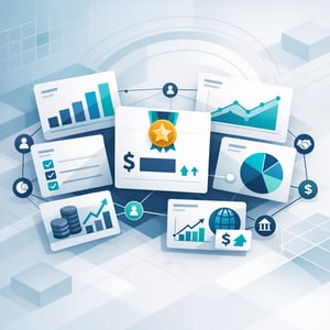 Modern CRM Dashboard with Investor Relations Elements