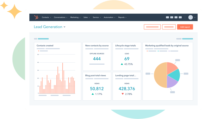 hubspot screen shot for economic developers