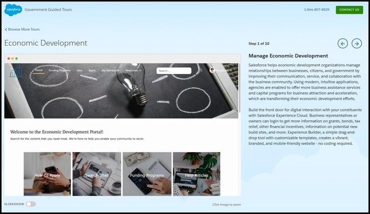 salesforce for economic development online demonstration best crm for economic development